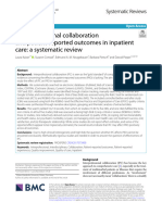 Interprofessional Collaboration and Patient-Reported Outcomes in Inpatient Care: A Systematic Review