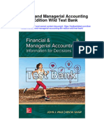 Financial and Managerial Accounting 8th Edition Wild Test Bank