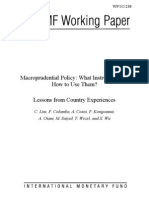 Macroprudential Policy: What Instruments and How To Use Them? Lessons From Country Experiences