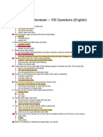 LTO Drivers License Examination Reviewer English