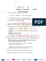 X Science Periodic Test-1 2023-24 Paper