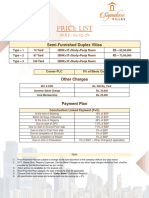 Price List-Signature Villas