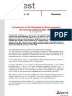 Comparison of Air Samplers For Environmental Monitoring Regarding ISO 14698