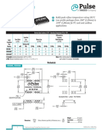 10/100 PC Card LAN Magnetic Modules: Mechanicals