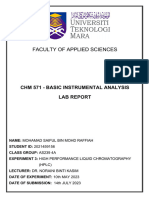 Lab Report HPLC