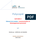 Polycopié Soft Skills II. Psycho