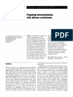 Preparing Microemulsions With Silicone Surfactants