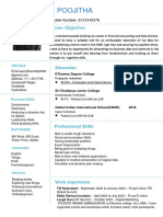 Poojitha Resume - 01