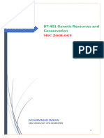 BT401 - Genetic Resources - Conservation (Merged PPT Handouts) (Mid and Final) (1 To 120) Full