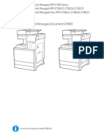 E786 Control Panel Message Document