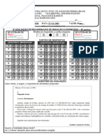 Prova de Recuperaçao 8 Ano B - EREDAÇÃO