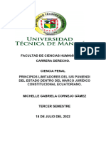 Principios Limitadores Del Ius Puniendi Del Estado Dentro Del Marco Jurídico Constitucional Ecuatoriano.