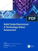 Solid Oxide Electrolysis: A Technology Status Assessment