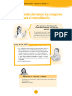 Leemos y Seleccionamos Los Pregones para El Recopilatorio - PDF Descargar Libre