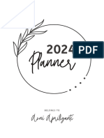 Classic Minimalist 2024 Annual Planner 