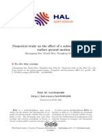 Numerical Study On The Effect of A Subway Station On The Surface Ground Motion