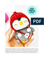 Amigurumi Pingouin de Noel Au Crochet PDF Gratis