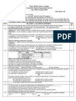 XII ECONOMICS QP Pre Board II