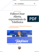 Fallece César Alierta, Expresidente de Telefónica