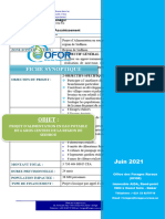 Fiche Synoptique Projet D'aep de Sedhiou Fevrier 2020