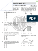 LAWS OF MOTION, FRICTION - Practice Sheet - Manzil Legends-JEE