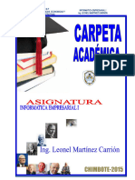 Carpeta Pedagogica de Informatica Empresarial I