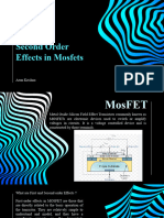 Second Order Effects in Mosfets