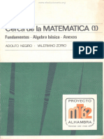 Cerca de La Matemática 1 Fundamentos, Álgebra Básica, Anexos - Adolfo Negro, Valeriano Zorio