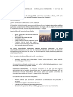 Desigualdades Entre Economias Dearrolladas Emergenetes y en Vias de Desarrollo