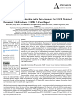 Osimertinib in Combination With Bevacizumab For EGFR Mutated Recurrent Glioblastoma GBM A Case Report