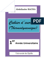 Cahier de TD (Thermodynamique)