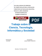 Trabajo de Informatica, Sociedad y Ciencia