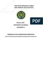 Laporan Praktikum Pengaruh Limbah Deterjen Pada Tingkah Laku Ikan Hias