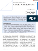 Global Policy - 2021 - Hoekman - WTO Reform Back To The Past To Build For The Future