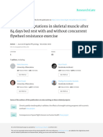 Metabolic Adaptations in Skeletal Muscle After 84 Days of Bed Rest With and Without Concurrent Flywheel Resistance Exercise