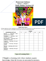 My Study Habits Version 4.0