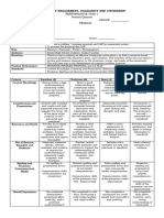 Scoring Rubric For Proposal and Cap