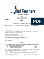 A Level Chemistry Paper 2 Exam 4