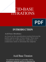 Acid-Base Titrations