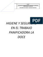 Higiene y Seguridad en El Trabajo Panificadora La Doce Sas