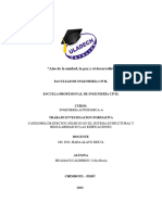 Categoría de Efectos Sísmicos en El Sistema Estructural y Regularidad en Las Edificaciones