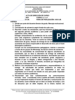 ACTA DE DIRECCIÓN DE CURSO 31 de Mayo Lis