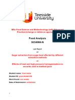 Food Analysis (SCI4066) Assessment Template