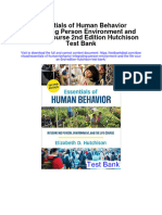 Instant Download Essentials of Human Behavior Integrating Person Environment and The Life Course 2nd Edition Hutchison Test Bank PDF Full Chapter