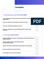 Free SEO Audit Template