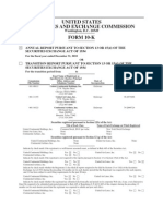 United States Securities and Exchange Commission FORM 10-K: Washington, D.C. 20549