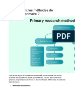 Quelles Sont Les Méthodes de Recherche Primaire