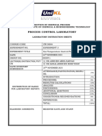 Process Control Laboratory: Section of Chemical Process Malaysian Intitute of Chemical & Bioengineering Technology