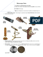 Microscopy Notes