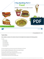 T e 1680683771 Esl A2 Key Speaking Part 2 Worksheet Food Ver 2